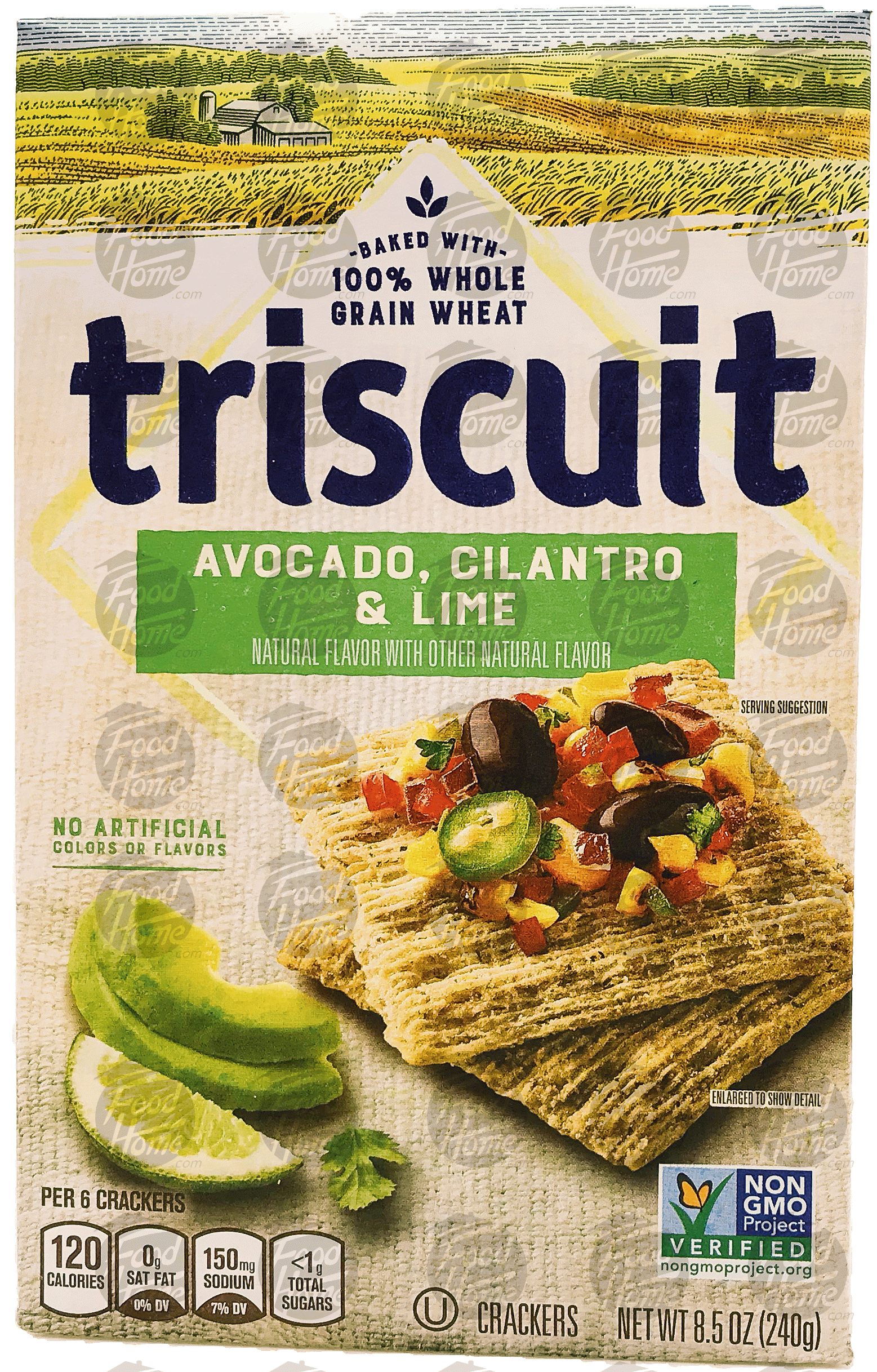 Triscuit  avoacado, cilantro, & lime wheat cracker, box Full-Size Picture